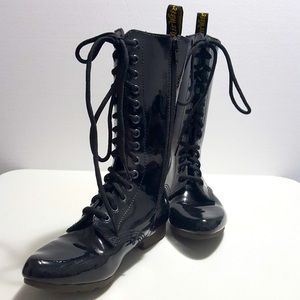 Dr Martens Stacey Ritzy Black leather Lace Up Boots